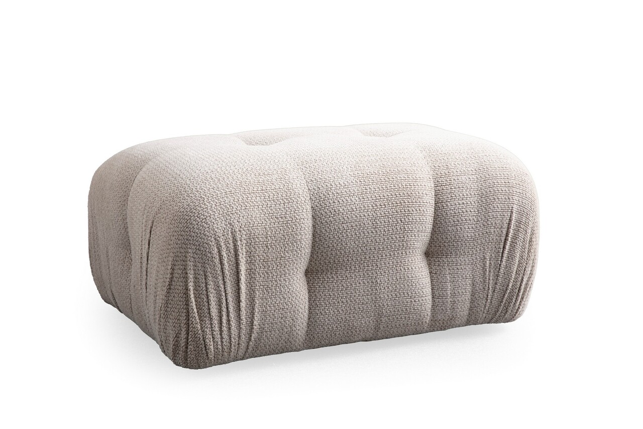Taburet, Atelier del Sofa, 560ARE2958, Lemn de fag / PAL, Crem - imagine 3
